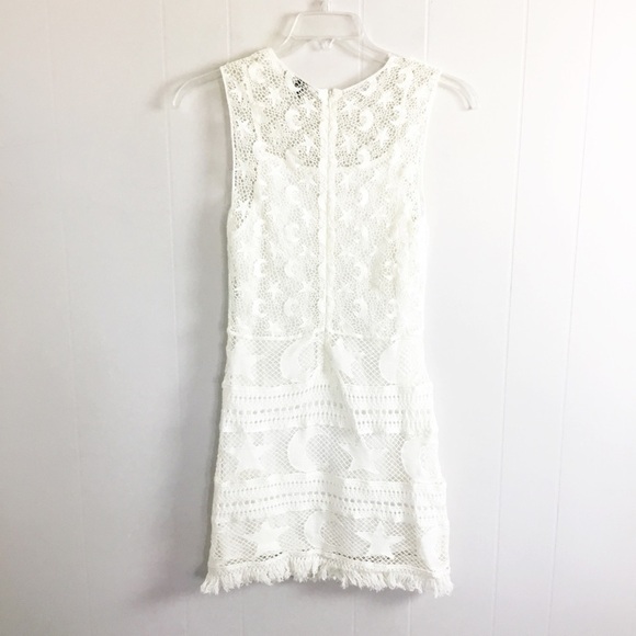 ASOS Cream Moon Star Dress Size 4 Festival Knit - Picture 4 of 4